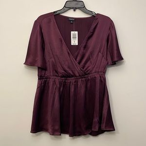 Torrid Purple Shirt (Torrid Size 00 - M/L - 10) New with tags